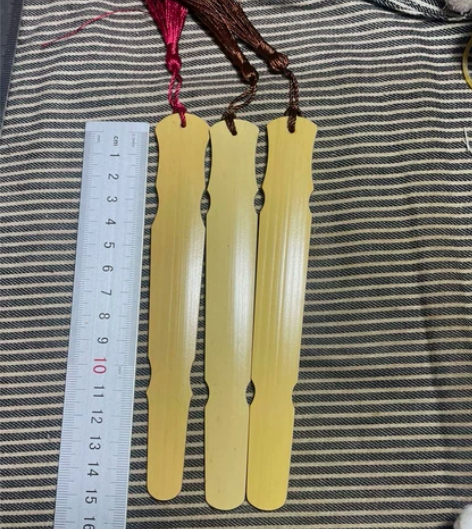 大漏！精品【S30】老玉竹手工雕刻古琴书签...