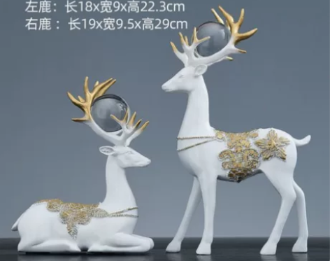 【家居饰品】树脂工艺品欧式摆件创意礼品情侣...