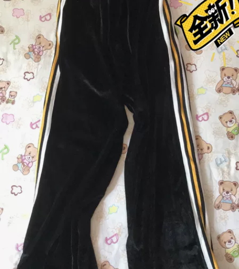 全新秋冬休闲运动裤条纹系带长裤L码 感兴趣...