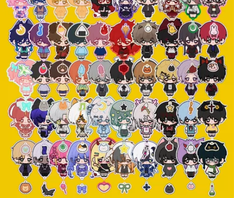 【接】哭哭站姿QQ人q版亚克力设计自营猩牌...