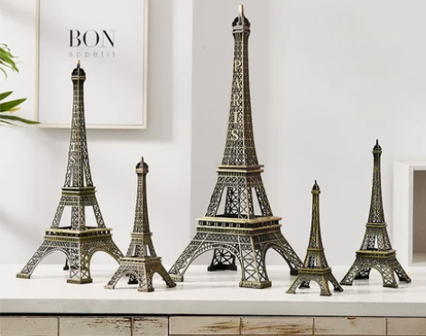 巴黎埃菲尔铁塔模型创意摆件酒柜装饰品家居客...