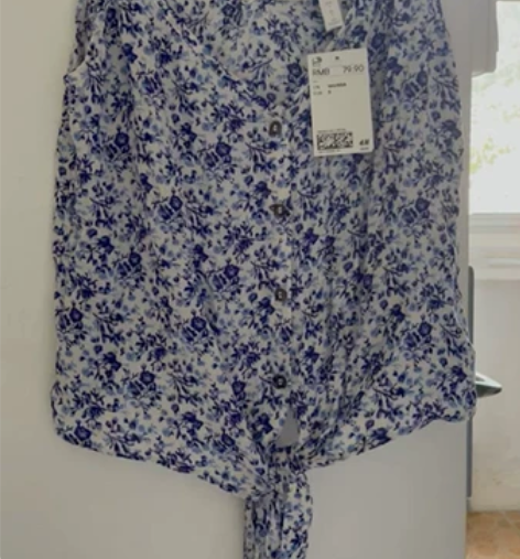 H##amp；amp；M海边沙滩碎花 吊带...