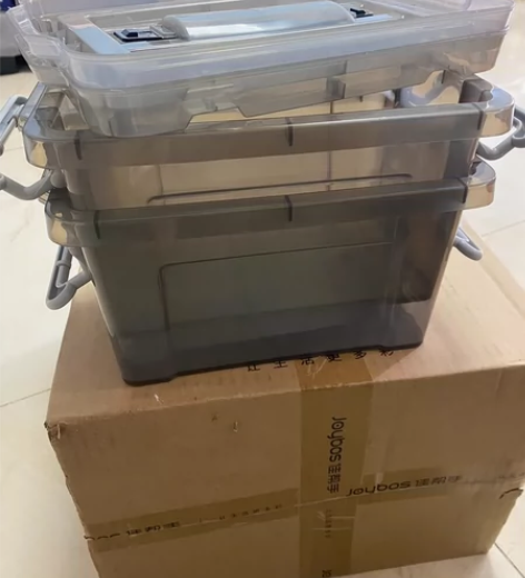 全新佳帮手透明收纳箱两件套，这个比较厚实 ...