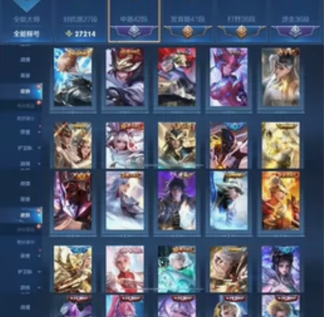 325皮、全能大师、中路42段、发育路41...