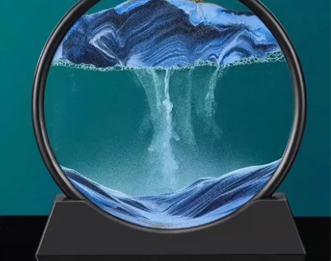 流沙画客厅玄关艺动态摆件办公室桌面摆件 1...