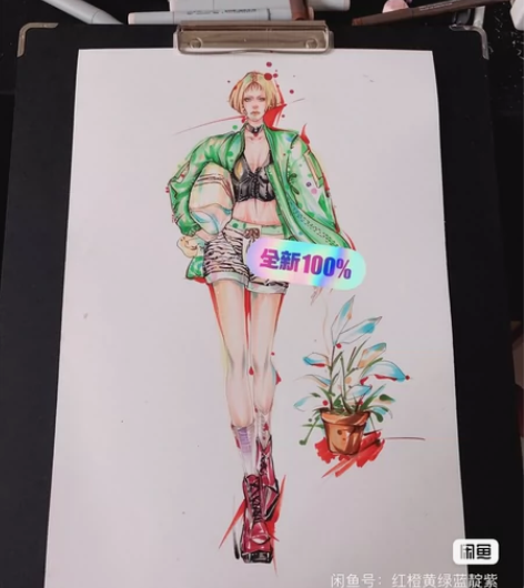 [1]服装设计效果图手绘代画  服装系列设...