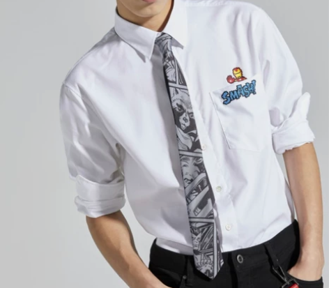 劲霸男装品牌漫威系列电影题材设计衬衫时尚个...