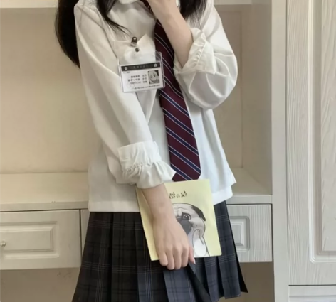 jk衬衫女长袖春秋原创正统日系衬衣学院风纯...