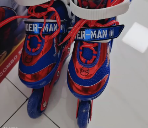 mesuca麦斯卡漫威蜘蛛侠儿童轮滑鞋 溜...