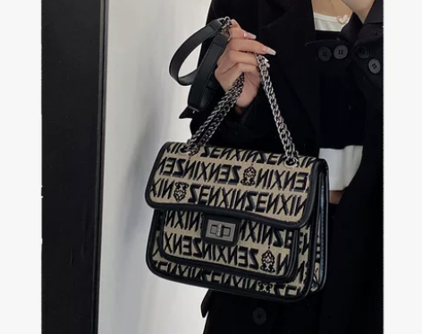 棠主ins休闲小包高级感通勤链条包女士斜挎...