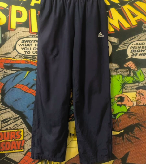 阿迪达斯Adidas男款藏蓝色裤子春秋季户...