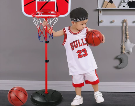 儿童篮球架可升降室内投篮框球框家用皮球六一...