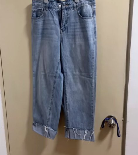 热风hotwind阔腿牛仔裤女休闲宽松显瘦...