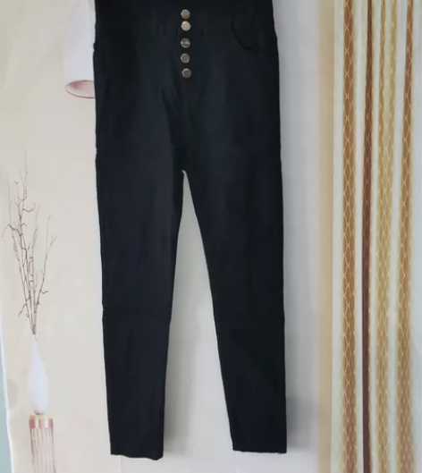 女士高腰铅笔裤，XL码，26元一条包邮。有...