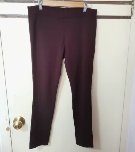 优衣库经典铅笔裤，枣红色，尺码见图，九新，...