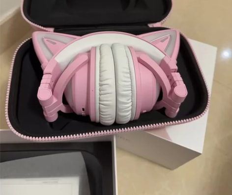 妖舞猫耳耳机3g头戴式无线蓝牙电脑游戏电竞...