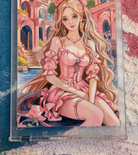 #装饰画挂画 手绘卡 画师又续冬 碧落系列...