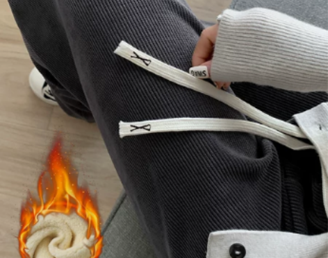 【保暖价】阔腿裤女2023年新款秋季休闲雪...