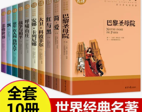 ?世界十大名著全套10册 简爱书籍 巴黎圣...