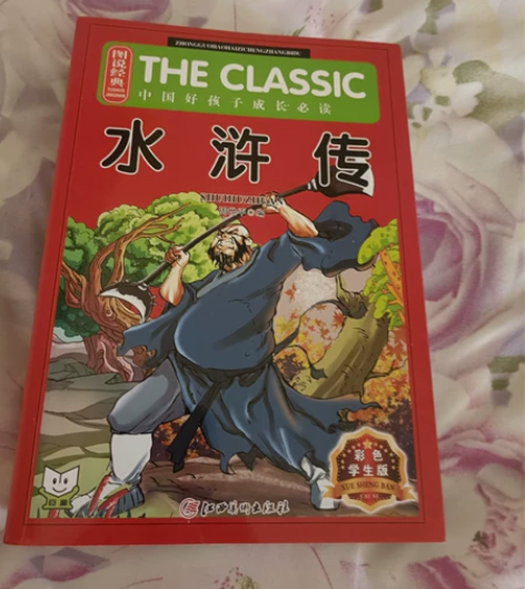 四大名著之水浒传 彩色学生版，全新，有插画...