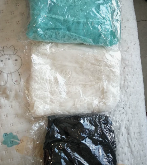 全新飘飘三件，白色黑色绿色，50一件包邮，...