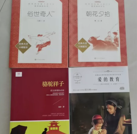 俗世奇人，朝花夕拾，骆驼祥子，爱的教育，五...