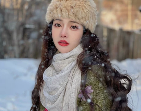 丝滑真兔毛绒帽子女秋冬百搭韩版时髦防风保暖...