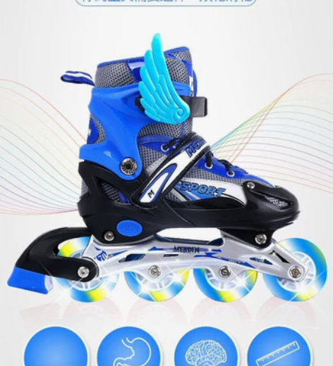 仓库库存全新儿童溜冰鞋套装男童女童成人直排...