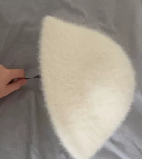 冬款网红复古兔毛渔夫帽 显脸小保暖水桶帽全...