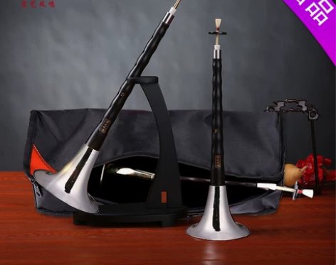 ?宏艺凤鸣初学者黑檀乌木唢呐乐器全套D调入...