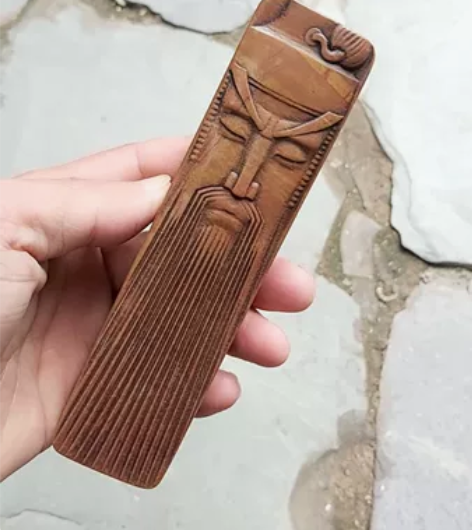 石雕 镇尺 纸镇，手工制作镇尺 关公，很有...