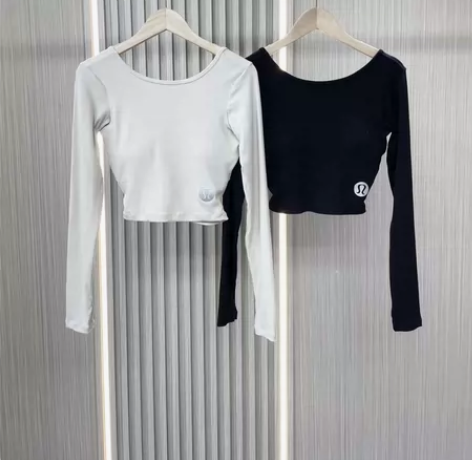 LULU2023秋最新款性感美背带胸垫式瑜...