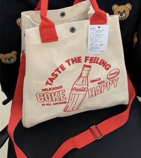 全新包邮！，可口可乐 纪念 复古 厚实帆布...