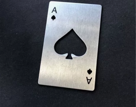 黑桃A信用卡式开瓶器创意扑克牌不锈钢起瓶器...