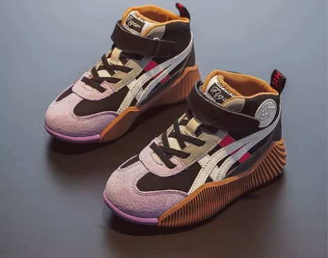 女童鞋子2023冬季秋冬新款高帮加绒二棉女...