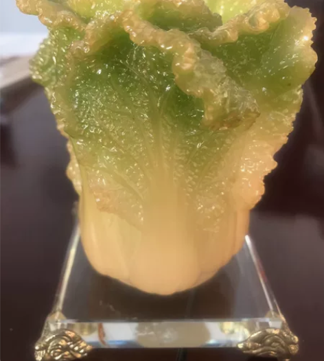 琉璃白菜（百财）笔筒、摆件，学生、办公用笔...