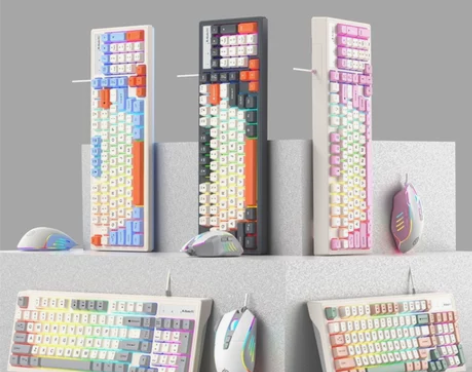 电脑键盘 键盘真机械手感鼠标套装有线电竞游...