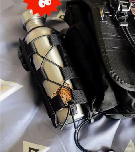 #户外露营好物清单 户外多功能水壶包男mo...