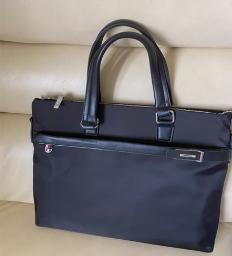 牛津布手提包男士会议公文商务包尼龙防水时尚...