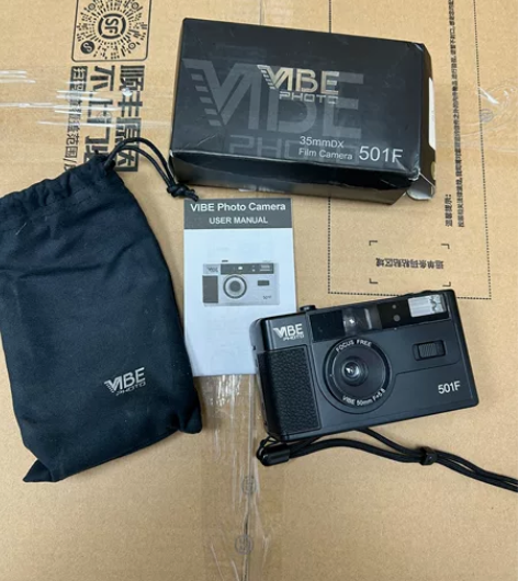 vibe 501f胶片相机 黑色 仅拆封，...