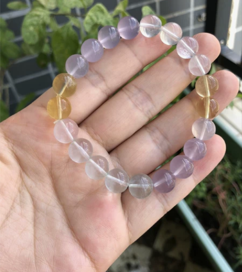 全新萤石水晶手串卡9左右，28包邮 一物一...