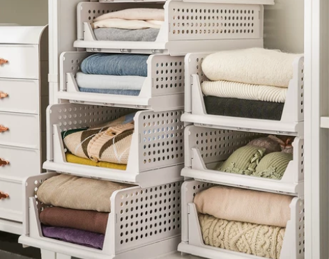 日本进口MUJIE衣柜分层收纳箱裤子衣服收...