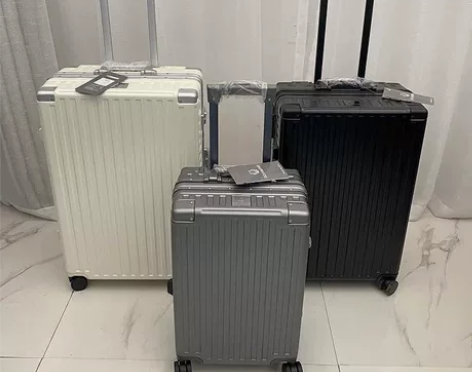 出口日本漫游行李箱铝框拉杆箱男商务登机旅行...