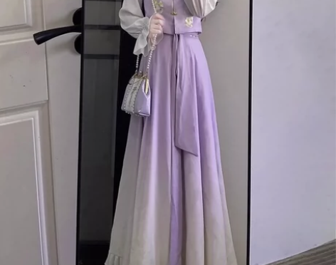 妃亦坊原创改良汉服女【玉染】汉元素衬衣马甲...