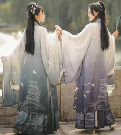 滕王阁汉服女款正品原创中国风晋制齐腰襦裙魏...