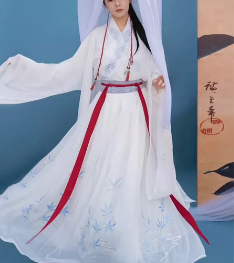 清梳如意情侣魏晋风交领齐腰cp款原创汉服男...