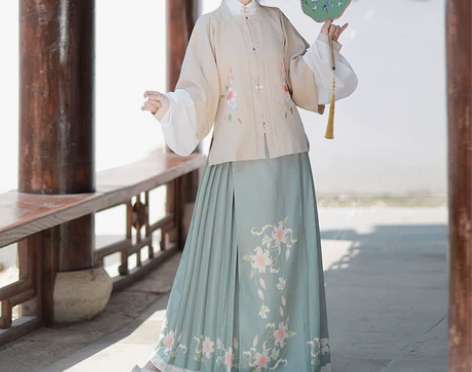 明制汉服女中国风古装春秋正品原创月华清改良...