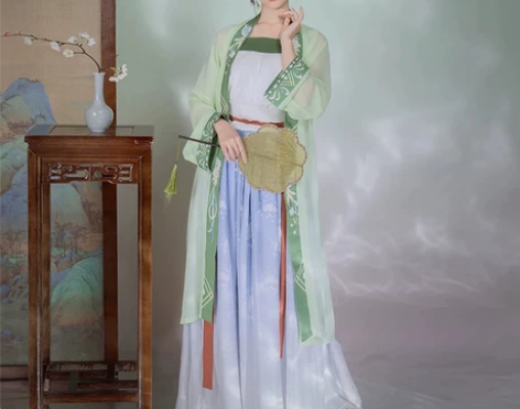 千韵岗汉服三件套M码,69包邮 宋制汉服中...