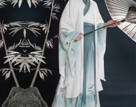 汉服男女同款孤鲤汉服男套装学生古装公子男生...