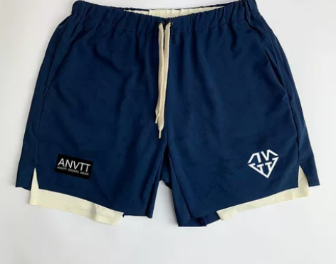 夏季美式运动短裤男篮球训练紧身透气跑步速干...